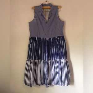 J. Crew dress, tiered cotton